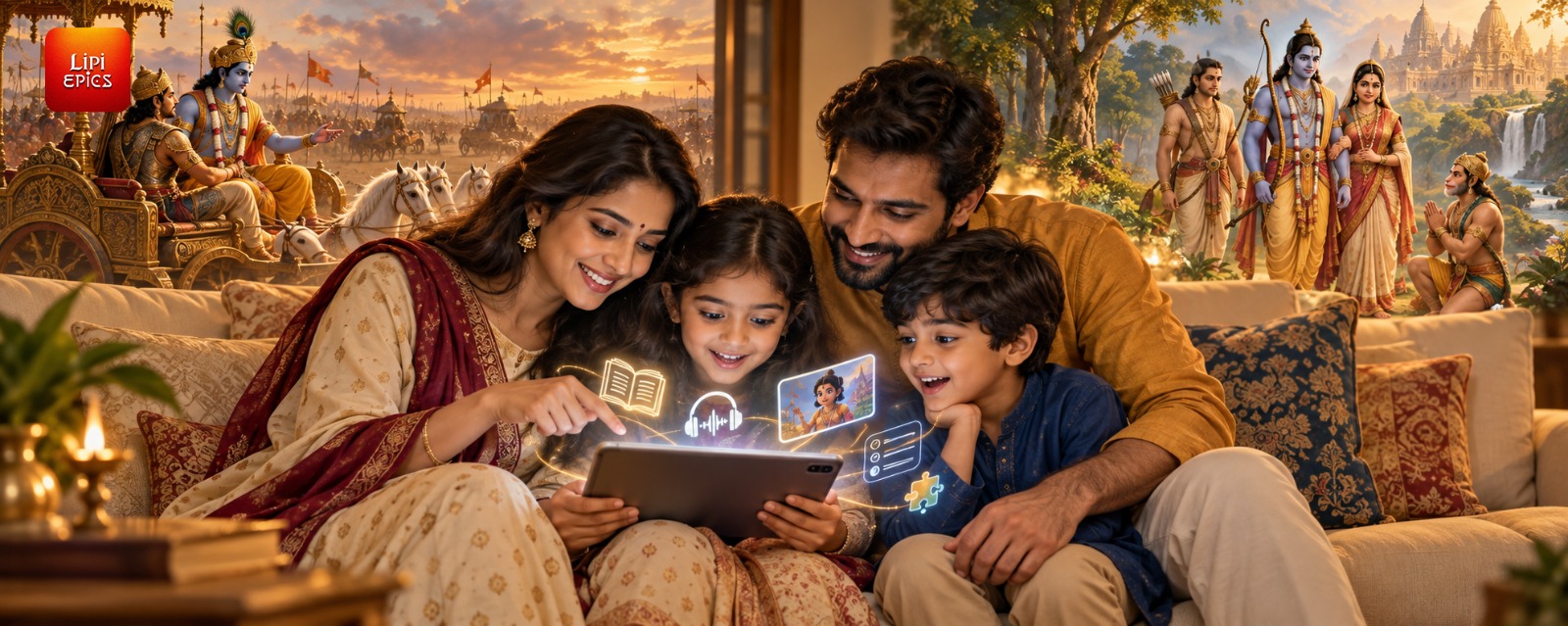 Learn Mahabharata & Ramayana Stories with Lipi Epics