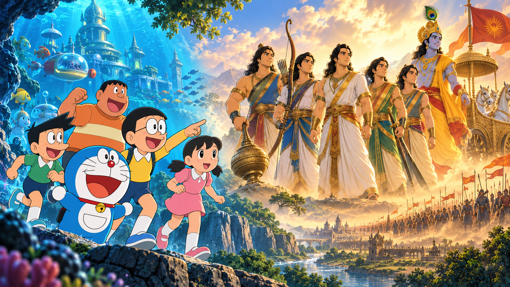 Doraemon Is Finally in Indian Theatres — and the Pandavas Were the Original Friend Group